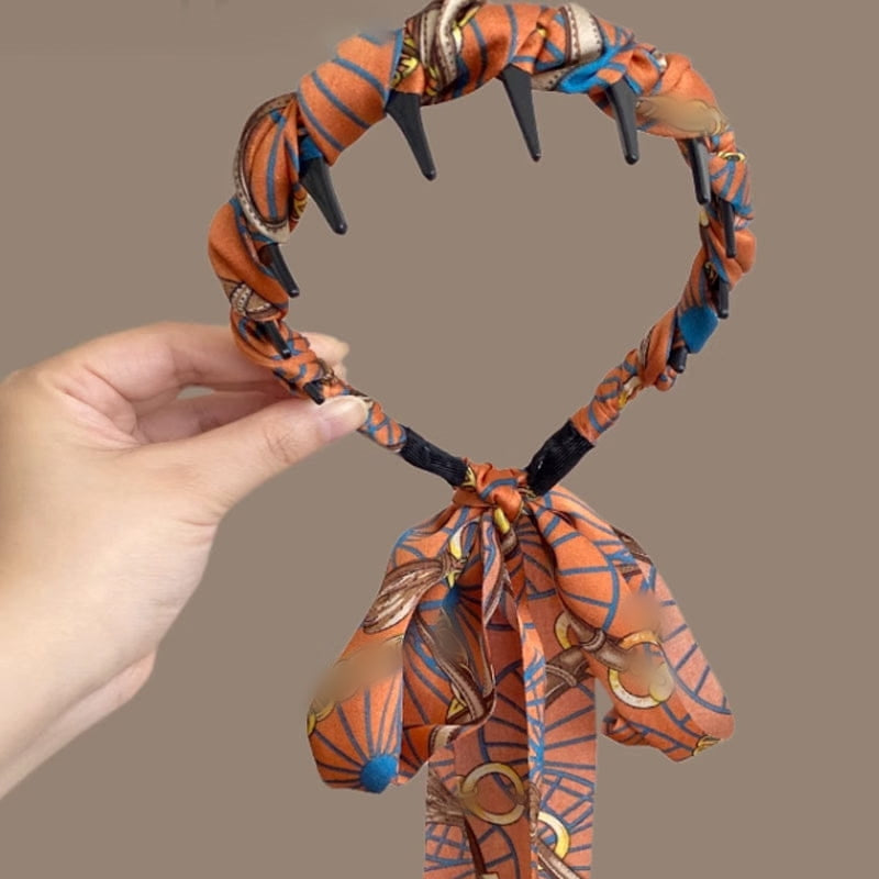 Pretty Everyday Wrap Headband with Comb Teeth