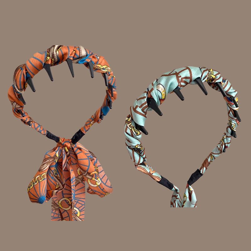 Pretty Everyday Wrap Headband with Comb Teeth
