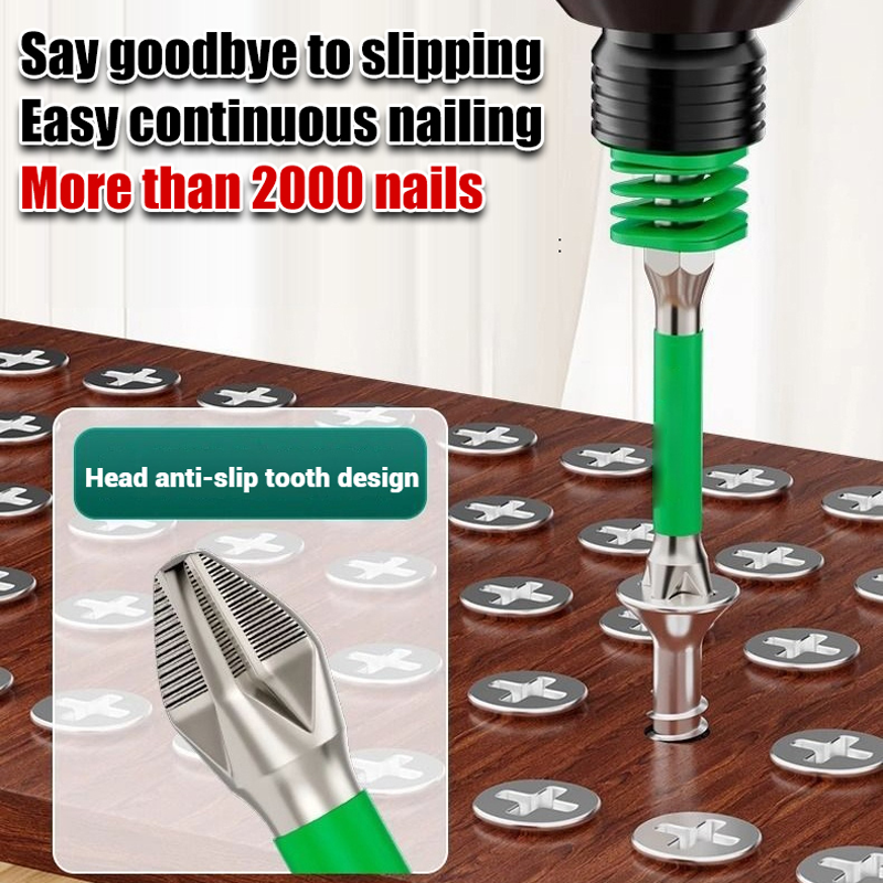 🔥LAST DAY OFFER - 50% OFF🔥Anti-Slip Magnetic Phillips Bit with Spring