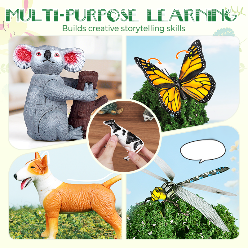 🎁🏆CHRISTMAS GIFT IDEA 50% OFF!!🐞 Insect & Animal Slot-Assembly Toys🎄