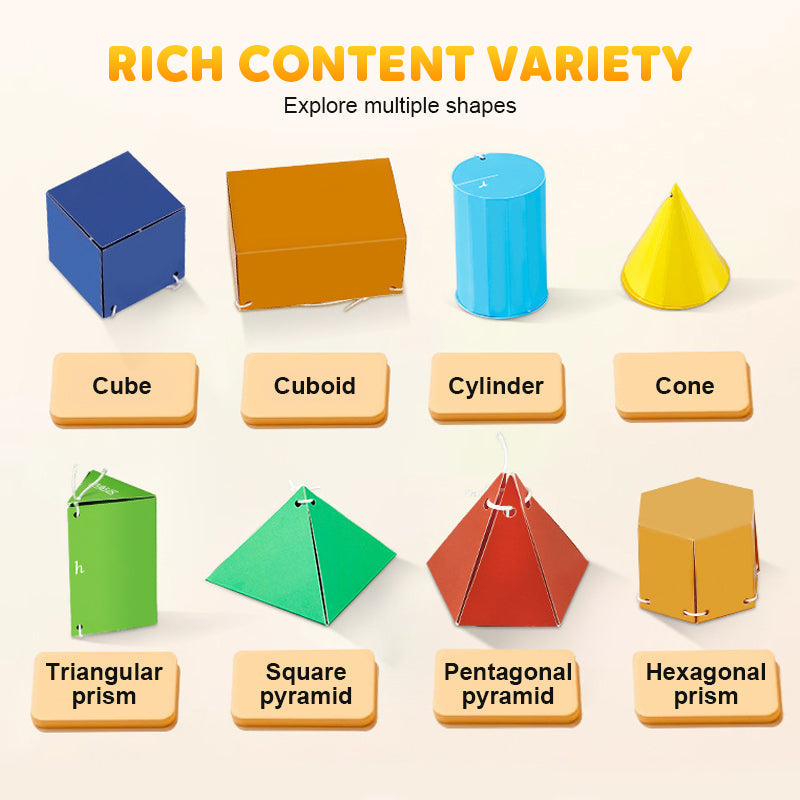 🔥New Upgrades👶✨Pull String 3D Geometry Learning Book
