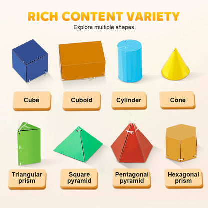 🔥New Upgrades👶✨Pull String 3D Geometry Learning Book