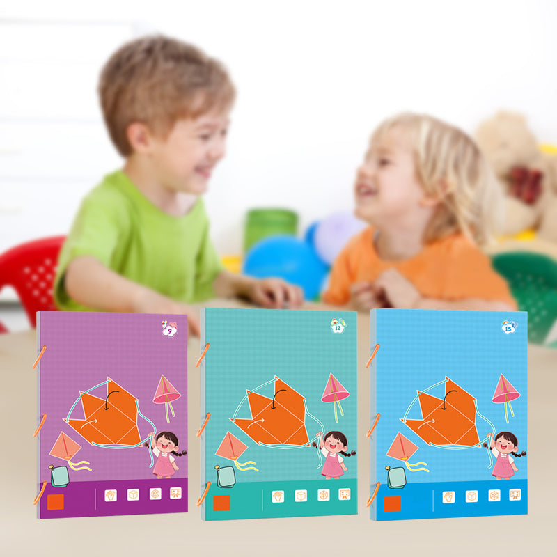 🔥New Upgrades👶✨Pull String 3D Geometry Learning Book