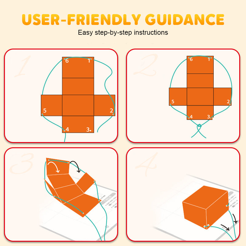 🔥New Upgrades👶✨Pull String 3D Geometry Learning Book