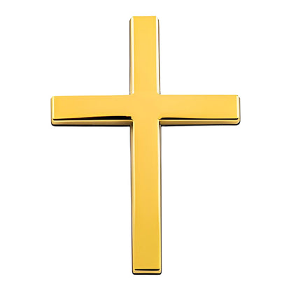 🚗✝️Metal Jesus Christ Cross Badge Stickers|3D Cross Self-Adhesive Car Scratch Cover Sticker