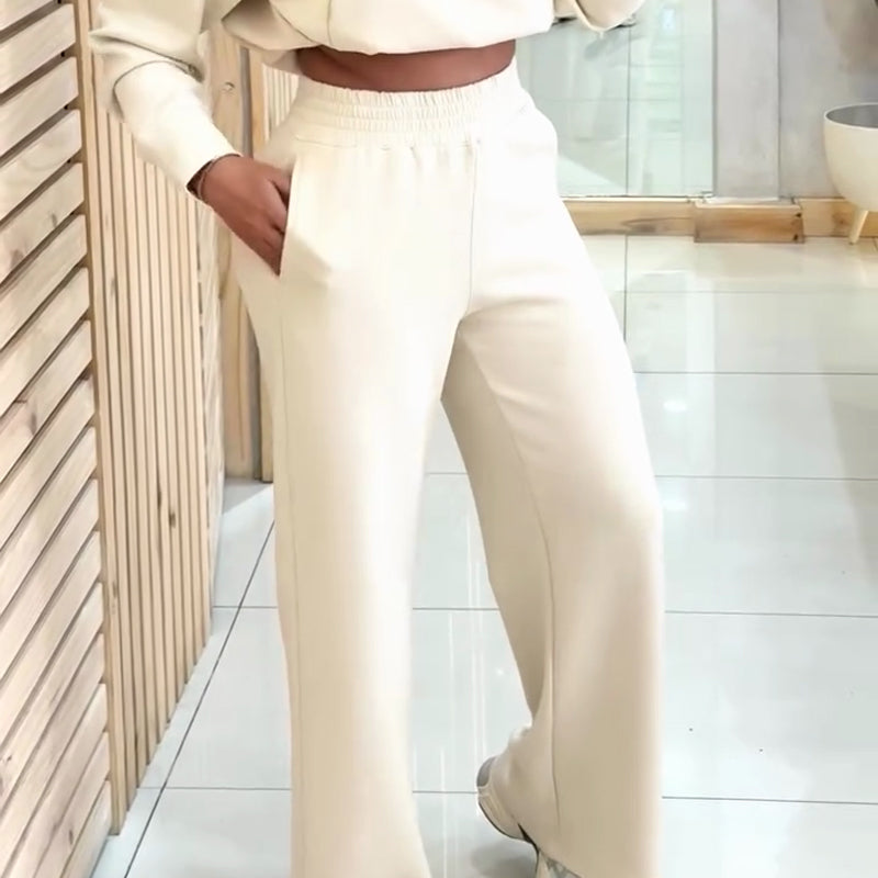 Women’s Pullover Top & High Waist Pants Set