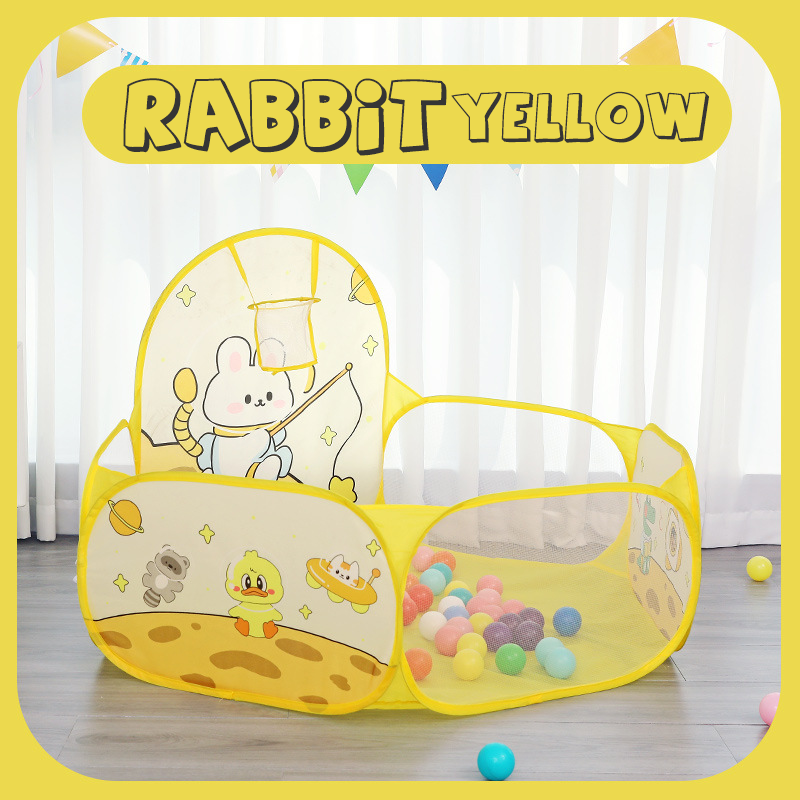 Foldable Children Ball Pool with Basketball Hoop