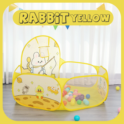 Foldable Children Ball Pool with Basketball Hoop
