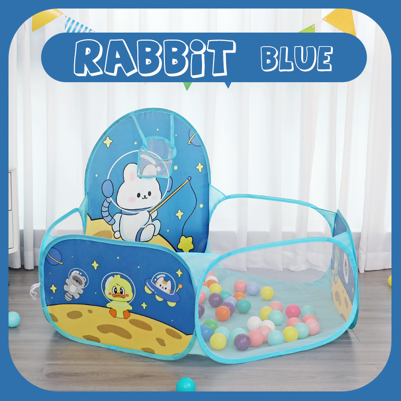 Foldable Children Ball Pool with Basketball Hoop
