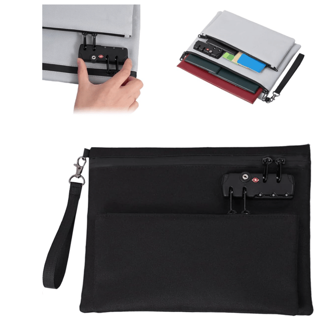 🌞Summer Sale 50% OFF🔥Double Layer Money Bag With Lock