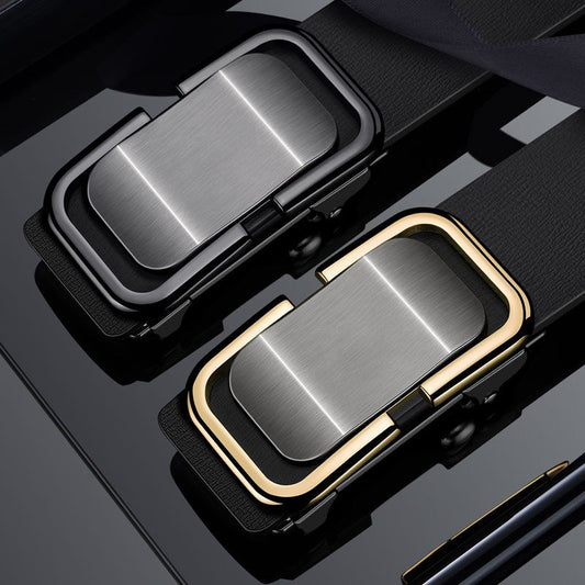 Popular Automatic Buckle Men's Leather Belt