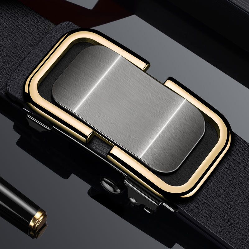 Popular Automatic Buckle Men's Leather Belt
