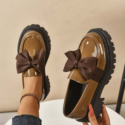 💜 LAST DAY PROMOTION - 50%OFF 💜 Chic Sweet Platform Loafers with Bow