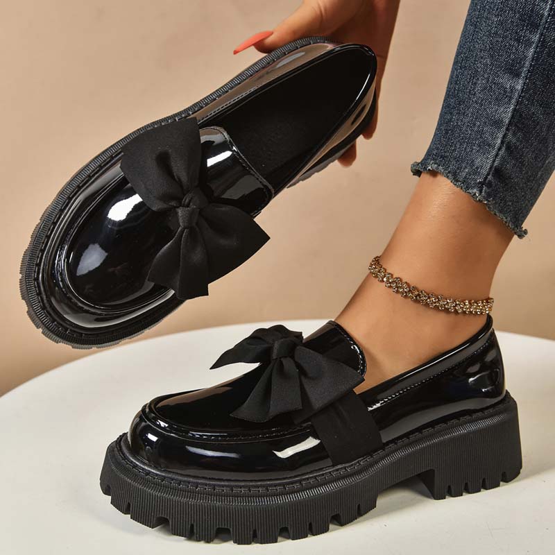 💜 LAST DAY PROMOTION - 50%OFF 💜 Chic Sweet Platform Loafers with Bow