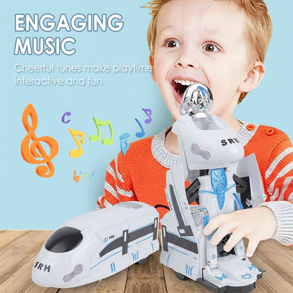🤖 60% OFF! 🏆 Rechargeable Transforming Train Robot Toy – Fun & Interactive Play ✨