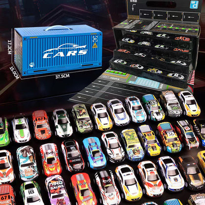 🎅Christmas promotion 50% OFF🎁48 Mini Pull-Back Cars with Built-In Garage Set