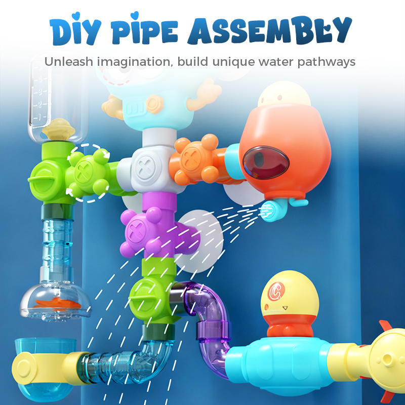 Waterworks Pipe Bath Toy Set for Kids