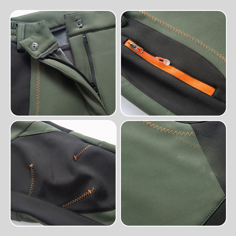 🍂Windproof Waterproof Warm Elastic Waist Hiking Pants🔥Waterproof and insulated