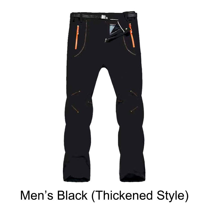 🍂Windproof Waterproof Warm Elastic Waist Hiking Pants🔥Waterproof and insulated