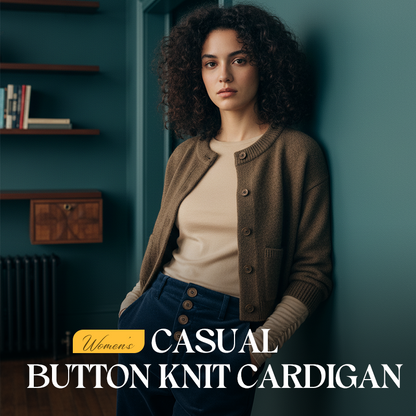 CozyElegance Knit Cardigan – Soft Warmth, Effortless Style for Every Season