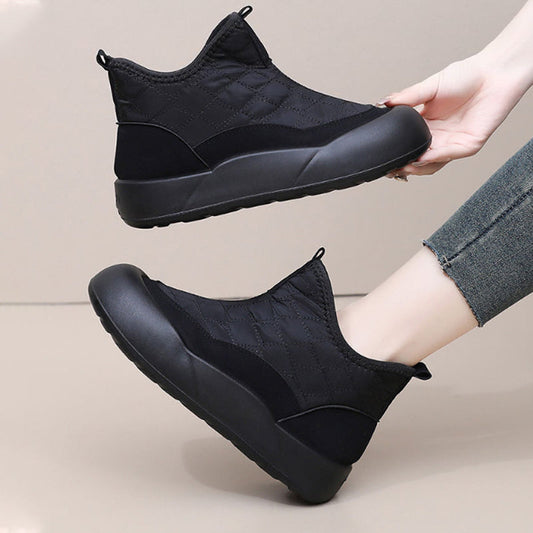 Warm Waterproof Snow Boots with Thick Sole