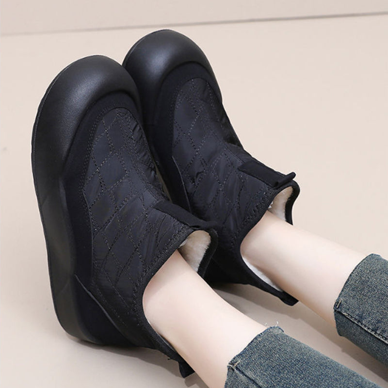 Warm Waterproof Snow Boots with Thick Sole