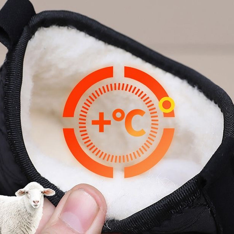 Warm Waterproof Snow Boots with Thick Sole