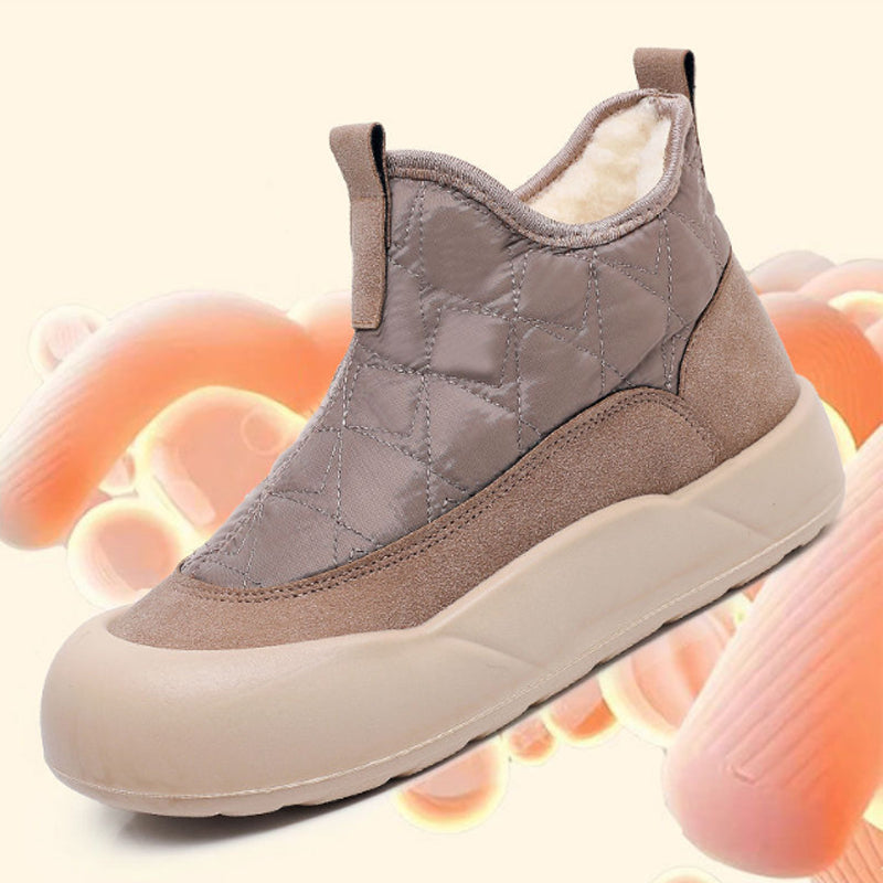Warm Waterproof Snow Boots with Thick Sole