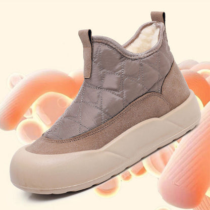 Warm Waterproof Snow Boots with Thick Sole