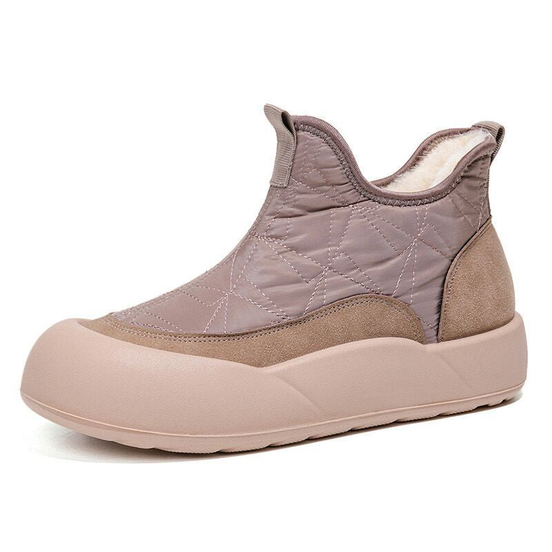 Warm Waterproof Snow Boots with Thick Sole