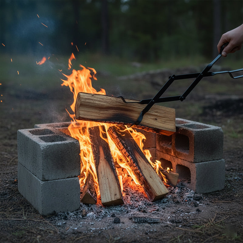 Durable & Foldable Firewood Tongs