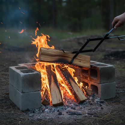 Durable & Foldable Firewood Tongs