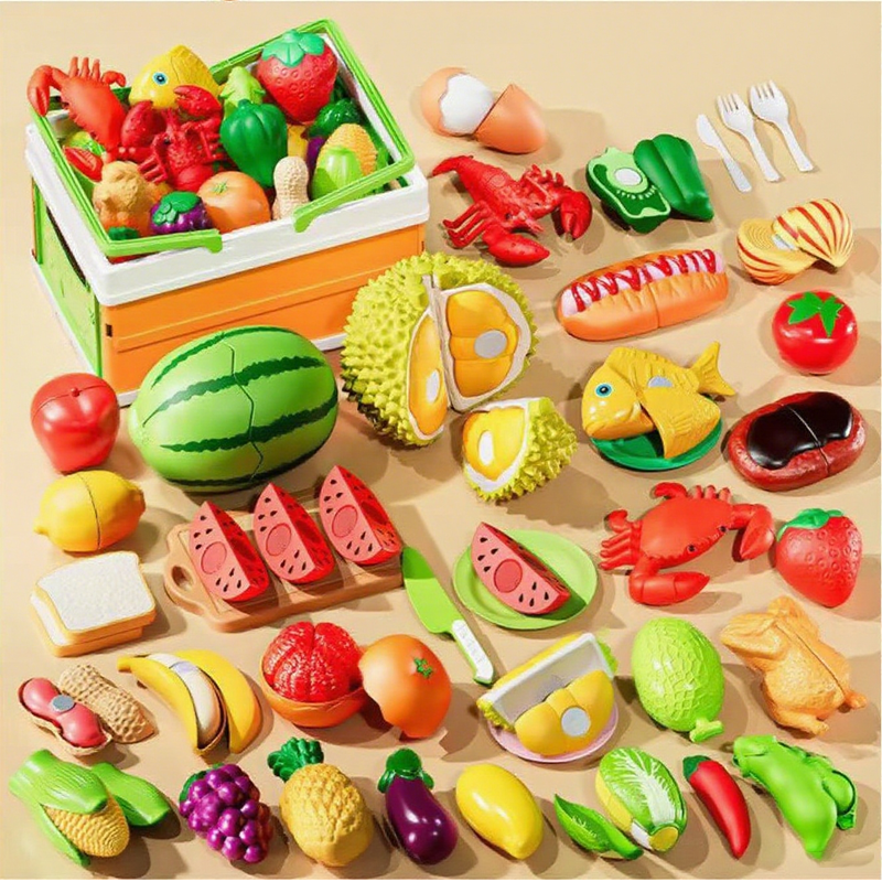 Pretend Cutting Play Food Toys for Kids