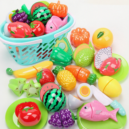 Pretend Cutting Play Food Toys for Kids