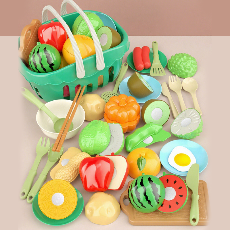 Pretend Cutting Play Food Toys for Kids