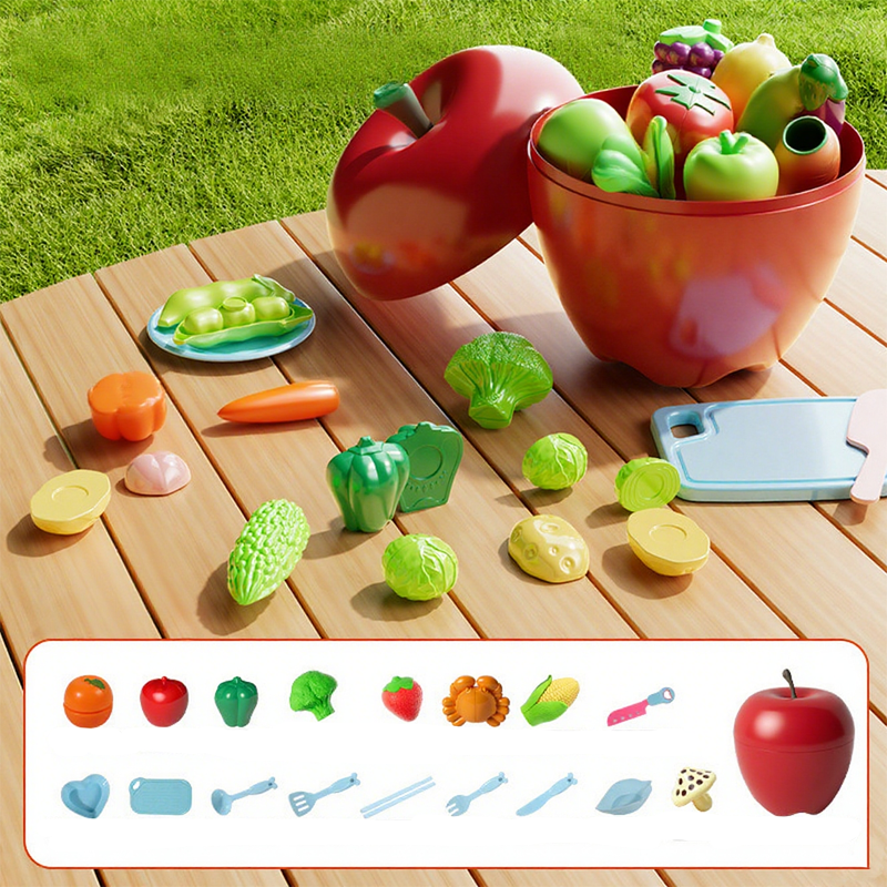 Pretend Cutting Play Food Toys for Kids