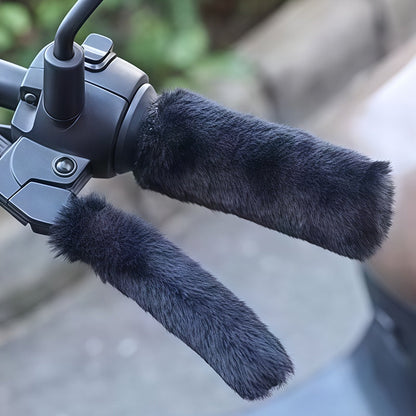 ⚡Flash Sale: 50% OFF🔥Warm Fluffy Handlebar & Brake Lever Covers