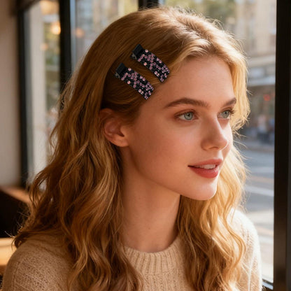 💕Last Day 50% OFF💕Rhinestone Hair Clip for Bangs