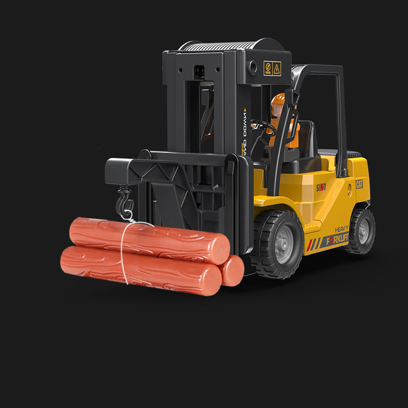 1/64 Mini RC Excavator, Dump Truck & Forklift Toy Set