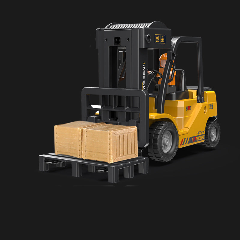 1/64 Mini RC Excavator, Dump Truck & Forklift Toy Set