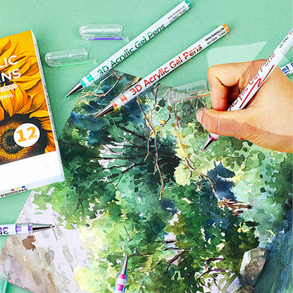 🎄 50% OFF! ✨ MULTI-COLOR GEL PEN SET - 12 Vibrant Colors for Writing & Drawing, Smooth Ink Flow, Perfect for School, Office, and Art Projects 🎁🖊️