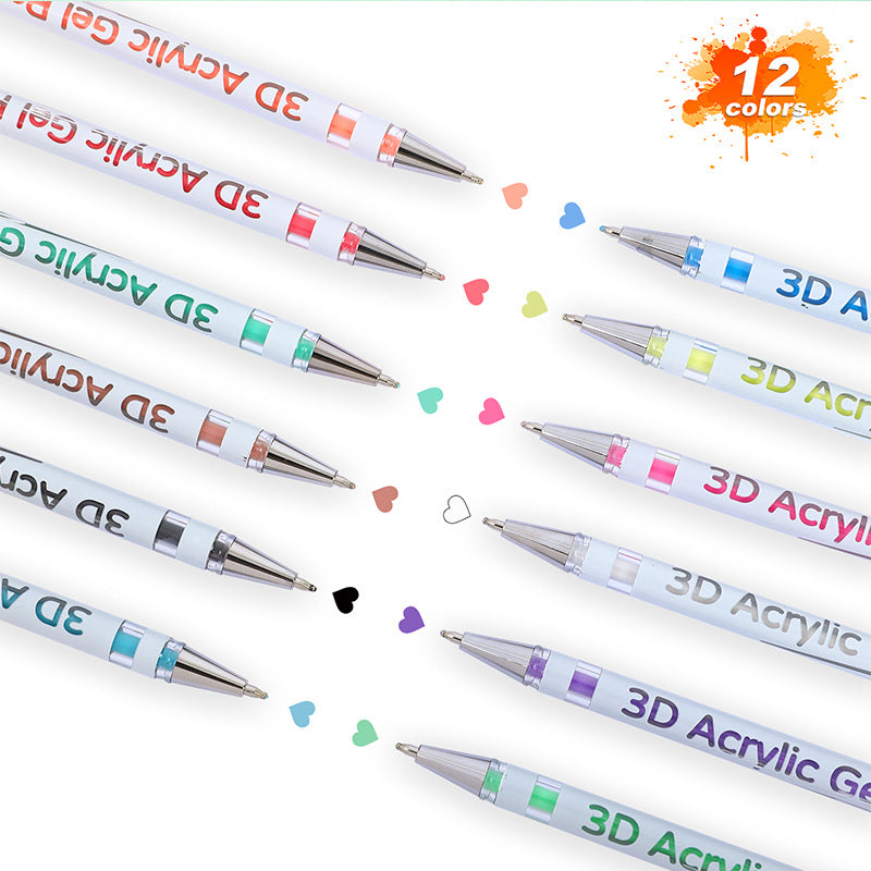 🎄 50% OFF! ✨ MULTI-COLOR GEL PEN SET - 12 Vibrant Colors for Writing & Drawing, Smooth Ink Flow, Perfect for School, Office, and Art Projects 🎁🖊️