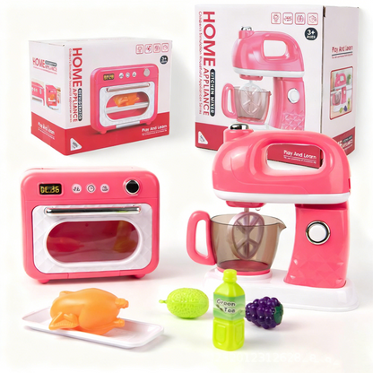 🎁Xmas SALE 50% Off🧑‍🍳✨[Kids Kitchen Playset with Lights & Sounds]✨ - Interactive Appliance Set with Realistic Features, Safe & Durable!🚀