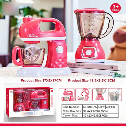 🎁Xmas SALE 50% Off🧑‍🍳✨[Kids Kitchen Playset with Lights & Sounds]✨ - Interactive Appliance Set with Realistic Features, Safe & Durable!🚀