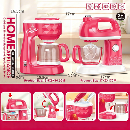 🎁Xmas SALE 50% Off🧑‍🍳✨[Kids Kitchen Playset with Lights & Sounds]✨ - Interactive Appliance Set with Realistic Features, Safe & Durable!🚀