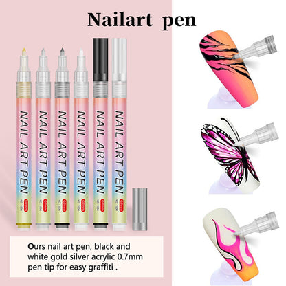 🎁Christmas Gift🎄12-Color Professional Nail Art Pen Set