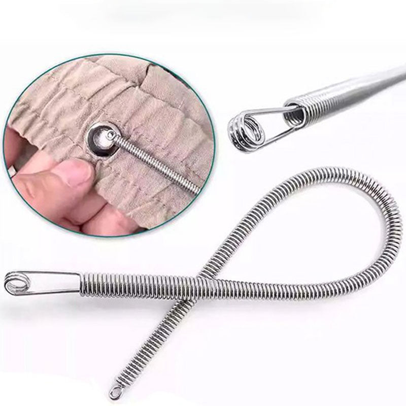 🪡 BUY 1 GET 1 FREE ! 💫 Multi-Function Foldable Spring Drawstring Threader Tool – Easy to Use, Portable & for Cords, Wires & Laces ⚡