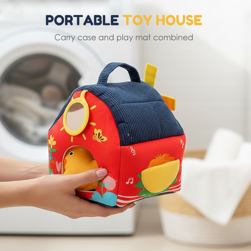 Interactive Plush Farm House Toy Set for Kids
