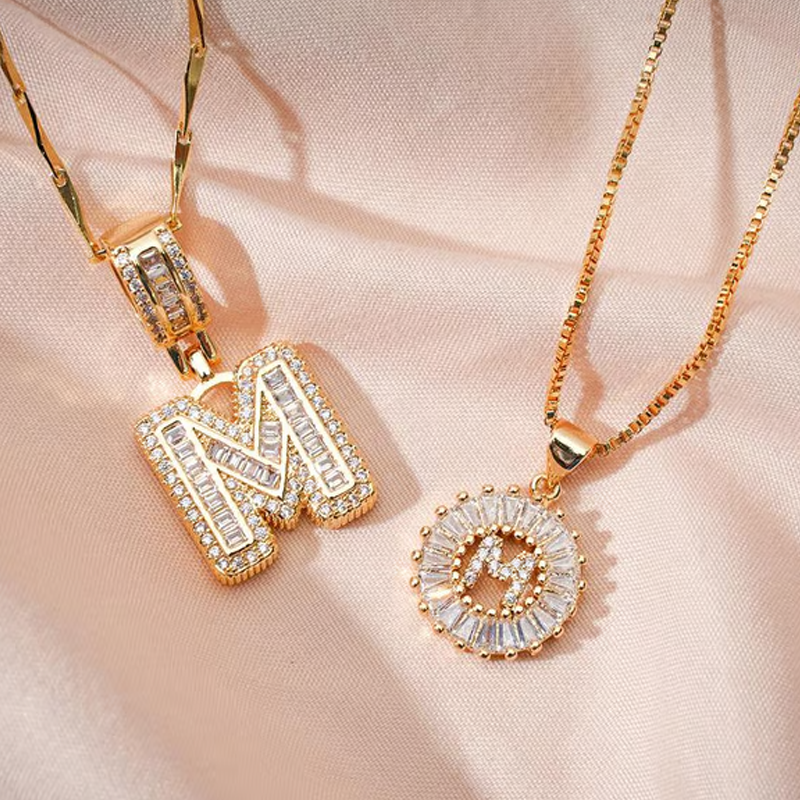 💍 2 Pack✨ Initial Letter Pendant Necklaces-Best Gift for your friends💝
