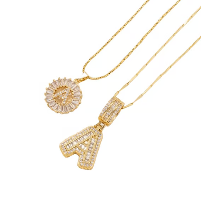 💍 2 Pack✨ Initial Letter Pendant Necklaces-Best Gift for your friends💝